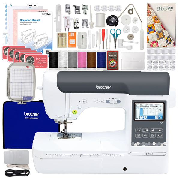 Brother Se1900 Sewing And Embroidery Machine with Free $500 Bundle by  Brother - Advanced Embroidery Machine