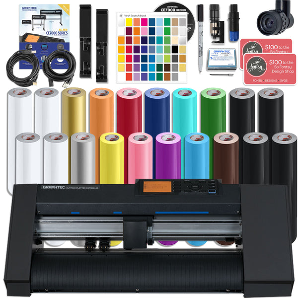 Graphtec CE-7000 24 Vinyl Cutter HTV Bundle