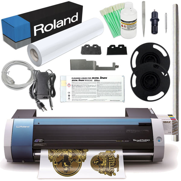 Roland BN-20 Eco-Solvent 20 Printer & Cutter w/ Heat Press Business Bundle