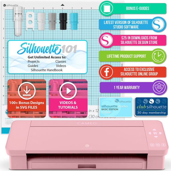 Silhouette Cameo 4 - Pink Crafts Bundle – Mimic Brands
