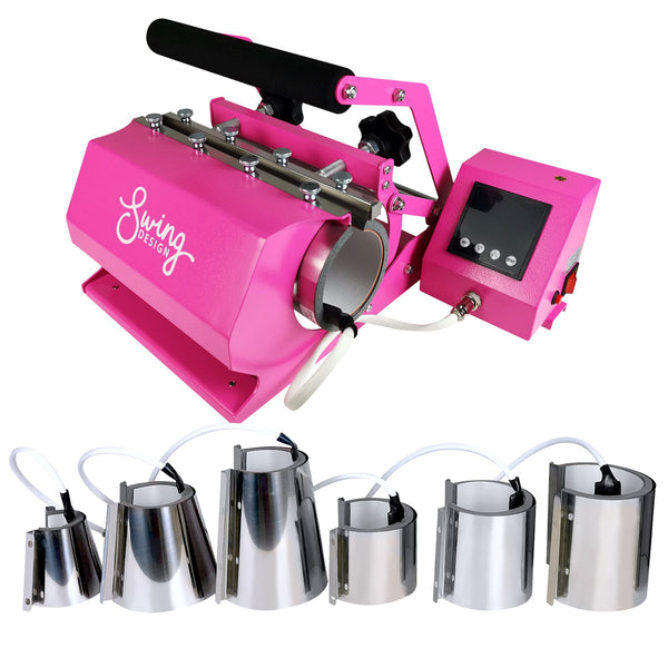 Tumbler Heat Press 11-in-1 (Pink)