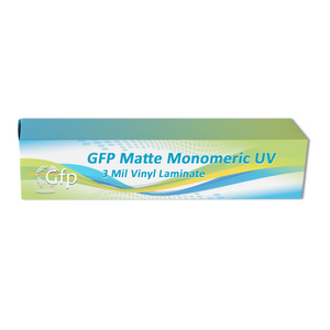 GFP Matte Monomeric UV 3 Mil Vinyl Laminate - 30" x 150 FT