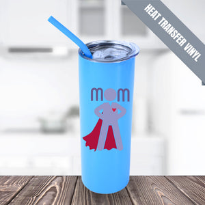 20oz Color Powder Coated Stainless Steel Skinny Tumbler - Blue ProSub 