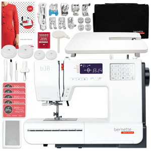 Bernette B38 Top End Computerized Sewing Machine Bundle w/ 8 Pressure Feet