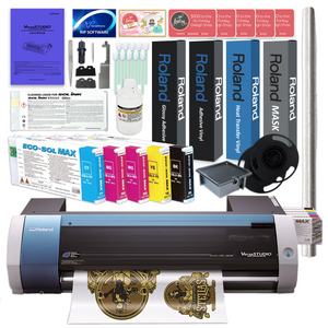 Roland BN-20 Desktop 20" Eco-Solvent Printer & Cutter w/ CMMYK Inks & Media