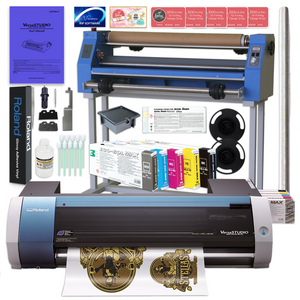 Roland BN-20 Eco-Solvent 20" Printer & Cutter w/ CMYK+WH Inks & GFP Laminator