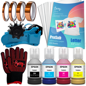 Epson Ink Set for F170 & F570 - 4 Pack with Prosub Accessory Bundle