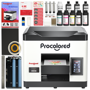 Procolored L800 A4 UV Direct to Object Printer with Cup Spinner Bundle