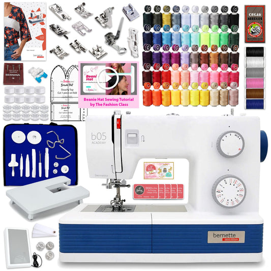 Bernette B05 Academy Sewing Machine Deluxe Bundle by The Fashion Class Brother Sewing Bundle Bernette 