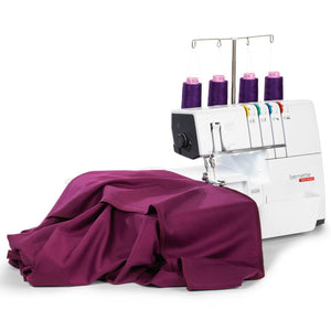 Bernette B64 Airlock Serger with Easy Air Threading & 80 Thread Spool Bundle Brother Sewing Bundle Bernette 