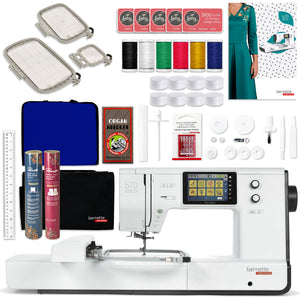 Bernette B70 10" x 6" Embroidery Machine Deluxe Accessory Bundle Brother Sewing Bundle Bernette 