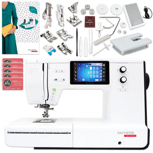 Bernette B77 Deco Sewing & Quilting Machine Bundle with 100 Thread Spools Brother Sewing Bundle Bernette 