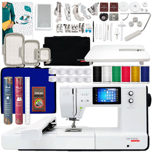 Bernette B79 Sewing & Embroidery Machine with Silhouette Cameo 5 Bundle Brother Sewing Bundle Bernette 