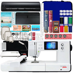 Bernette B79 Sewing & Embroidery Machine with Silhouette Cameo 5 Bundle Brother Sewing Bundle Bernette 