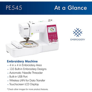 Brother PE545 Embroidery Machine w/ $1,470 Thread & Digitizing Bundle Brother Sewing Bundle Brother 