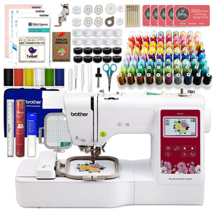 Brother PE545 Embroidery Machine w/ Deluxe $1,470 Thread & Digitizing Bundle Brother Sewing Bundle Brother 