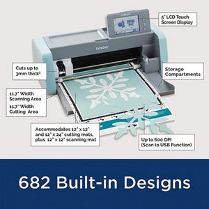 Brother ScanNCut SDX125e Wireless Machine w/ T-Shirt Vinyl Bundle Brother ScanNCut Bundle Brother 