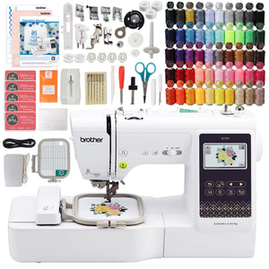 Brother SE700 Embroidery & Sewing Machine w/ 50 Spools, Bobbins & Accessories Brother Sewing Bundle Brother 