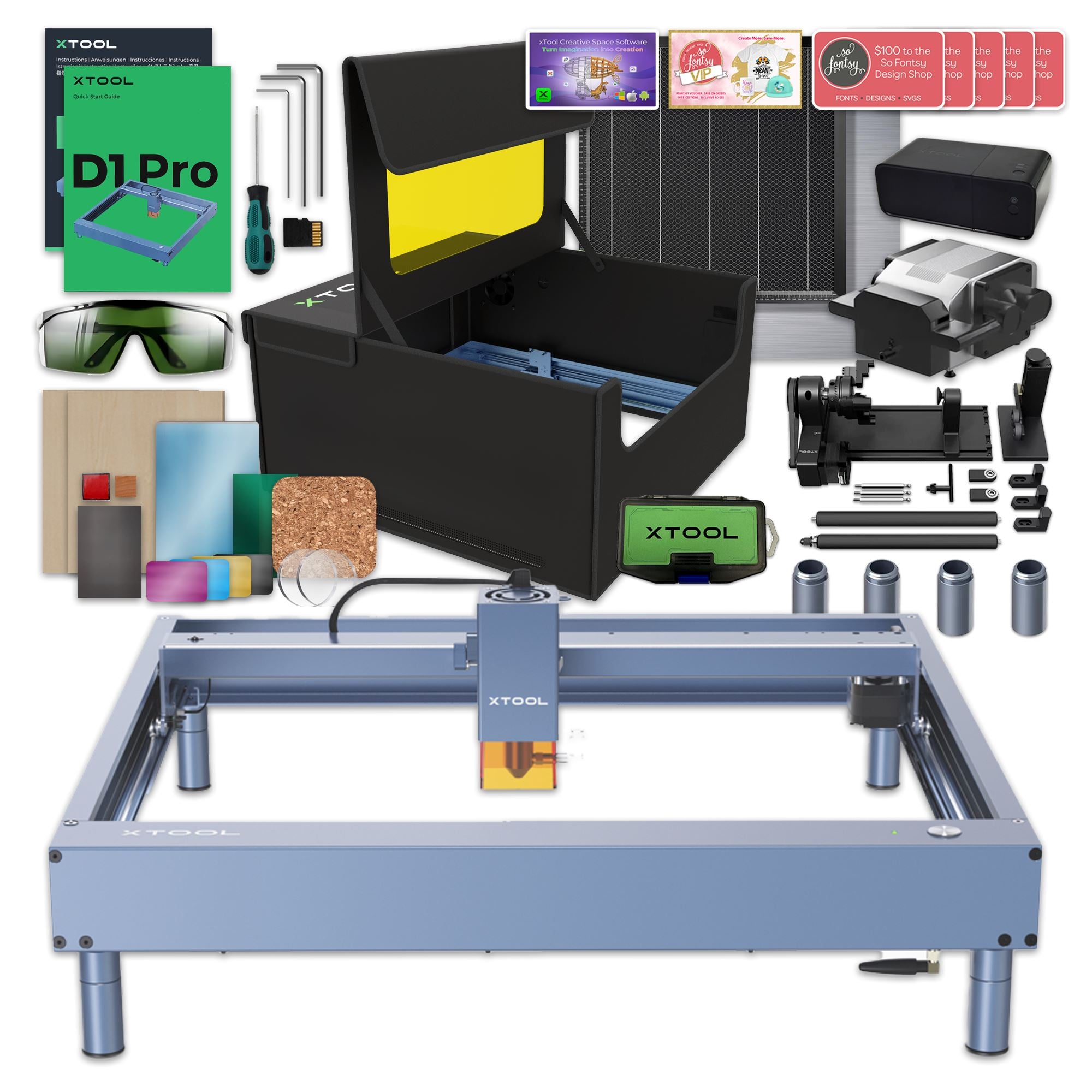 xTool F1 Portable Laser Engraver and Cutter Deluxe Bundle