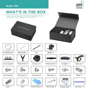 DTF Station Aries 124 UV Direct To Film Printer w/ Inks, Supplies & Training DTF Bundles Prestige 