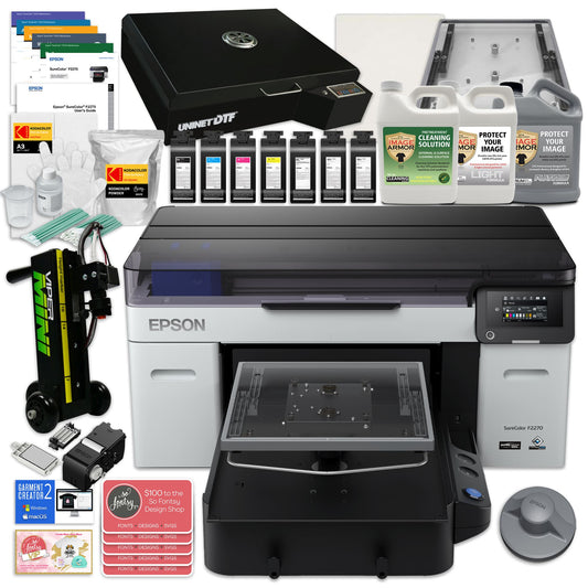 Epson F2270 DTG & DTF Combo Printer w/ DTF Powder & Film, Pretreatment & Sprayer DTG Bundles Epson 