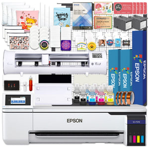 Epson PRO F570 Desktop 24" Dye Sublimation Printer w/ Siser Romeo 24" Cutter Epson F570 Bundle Epson Without Liftgate 