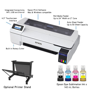 Epson PRO F570 Desktop 24" Sublimation Printer w/ Graphtec CE8000-60 24" Cutter Graphtec Bundle Graphtec 