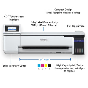 Epson PRO F570 Desktop 24" Sublimation Printer w/ Graphtec CE8000-60 24" Cutter Graphtec Bundle Graphtec 