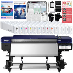 Epson SureColor 10-Color S80600 Solvent Printer & Silver Ink Bundle - 64" Eco Printers Epson 