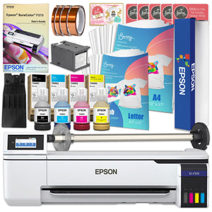 Epson SureColor F570 LITE 24" Dye Sublimation Printer & Paper Bundle Epson F570 Bundle Epson Without Liftgate 