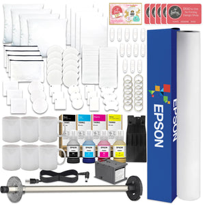 Epson SureColor F570 LITE 24" Dye Sublimation Printer Starter Bundle Epson F570 Bundle Epson 