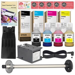 Epson SureColor F570 LITE 24" Dye Sublimation Printer Starter Bundle Epson F570 Bundle Epson 