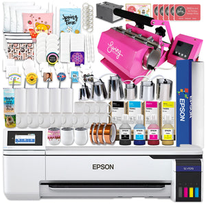 Epson SureColor F570 LITE 24" Dye Sublimation Printer w/ 7-in-1 Tumbler Press Epson F570 Bundle Epson Without Liftgate 