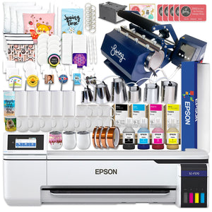 Epson SureColor F570 LITE 24" Dye Sublimation Printer w/ 7-in-1 Tumbler Press Epson F570 Bundle Epson Without Liftgate 