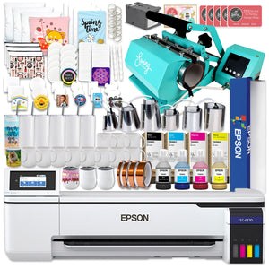 Epson SureColor F570 LITE 24" Dye Sublimation Printer w/ 7-in-1 Tumbler Press Epson F570 Bundle Epson Without Liftgate 