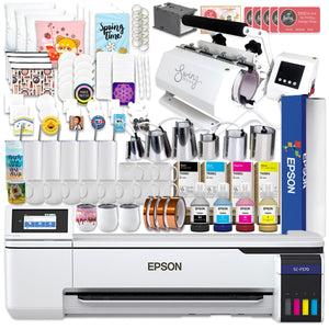 Epson SureColor F570 LITE 24" Dye Sublimation Printer w/ 7-in-1 Tumbler Press Epson F570 Bundle Epson Without Liftgate 