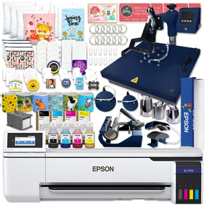 Epson SureColor F570 LITE 24" Sublimation Printer w/ 15" x 15" 8-in-1 Heat Press Epson F570 Bundle Epson Without Liftgate 