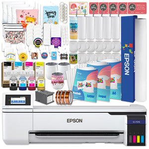 Epson SureColor F570 LITE 24" Sublimation Printer w/ Deluxe Paper Bundle & Blanks Epson F570 Bundle Epson Without Liftgate 