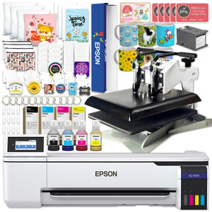 Epson SureColor F570 LITE 24" Sublimation Printer w/ Geo Knight Heat Press Epson F570 Bundle Epson Without Liftgate 