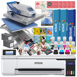 Epson SureColor PRO F570 24" Sublimation Printer w/ Hotronix Fusion Heat Press Epson F570 Bundle Epson Without Liftgate 