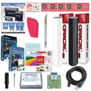 Graphtec CE8000-130 - 50in Vinyl Cutter w/ Vinyl Bundle, Software & 2 YR Warranty Graphtec Bundle Graphtec 