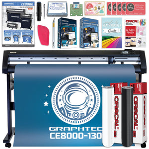 Graphtec CE8000-130 - 50in Vinyl Cutter w/ Vinyl Bundle, Software & 2 YR Warranty Graphtec Bundle Graphtec ETHERNET & WIFI 