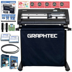 Graphtec CE8000-60 24in Vinyl Cutter with Catch Basket & Deluxe Accessories Graphtec Bundle Graphtec WIFI ONLY 