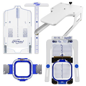 Mighty Hoop 5.5in Kit for BAi Embroidery Machines - 5pc Sewing Accessories Hoop Master 