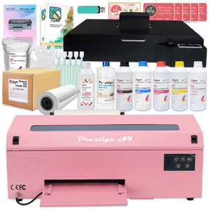 Prestige A4 Direct To Film (DTF) Printer w/ Oven, Filter, Inks, Supplies - Pink DTF Bundles Prestige 