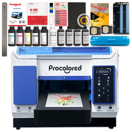 Procolored TX800 PRO UV DTF & Direct to Object Printer with Cup Spinner Bundle DTF Bundles Procolored 