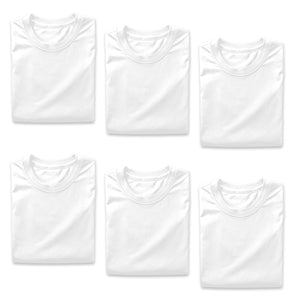 RTP 1600 White DTG Ready Crew Neck T-Shirts 6 Pack - Extra Large DTF Image Armor 