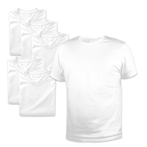 RTP 1600 White DTG Ready Crew Neck T-Shirts 6 Pack - Extra Large DTF Image Armor 