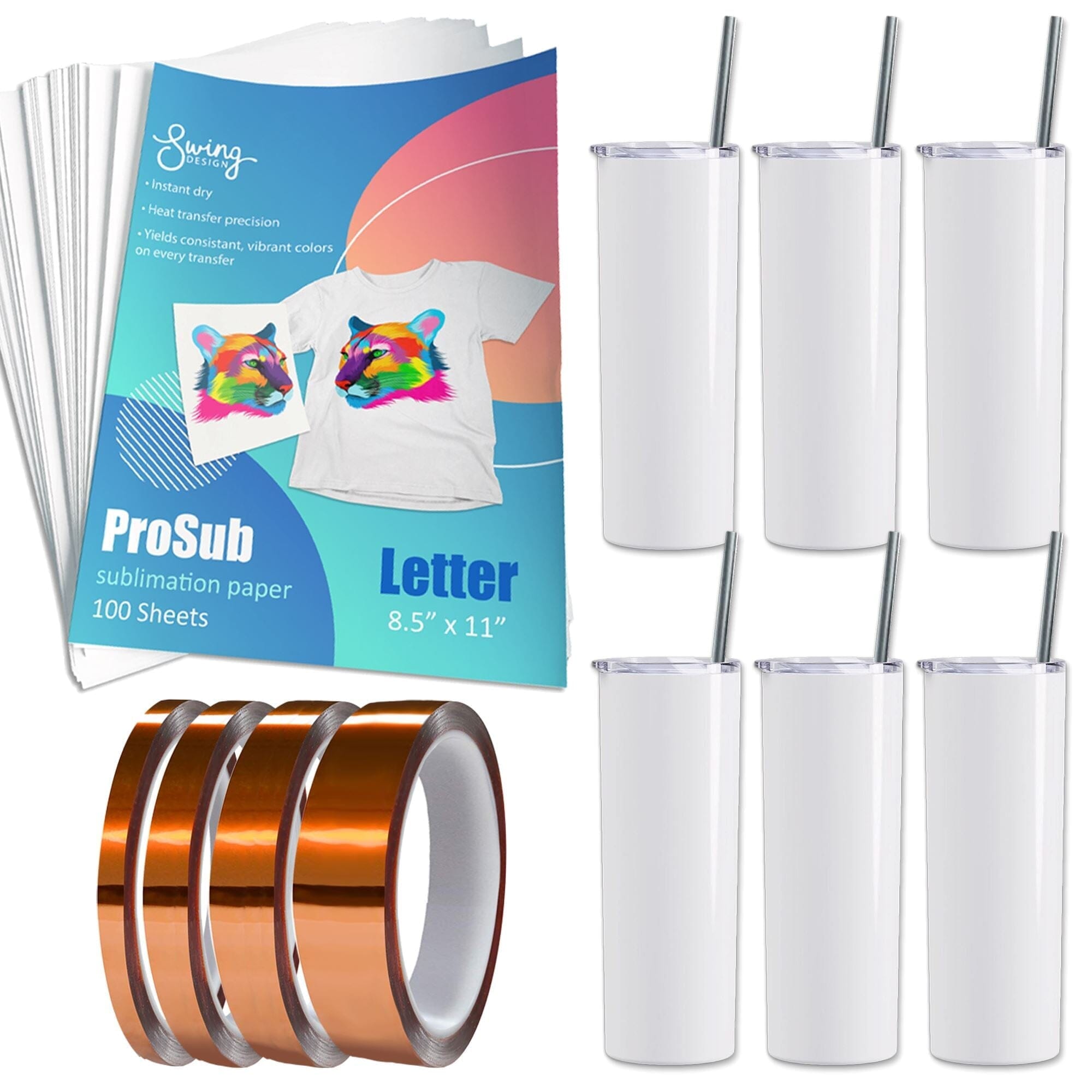Shrink Wrap Bags for sublimation drinkware, Printing Supplies
