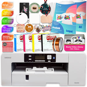 Sawgrass Virtuoso SG1000 Sublimation Printer Starter Bundle Sublimation Bundle Sawgrass Starter Ink Set - 20ml 